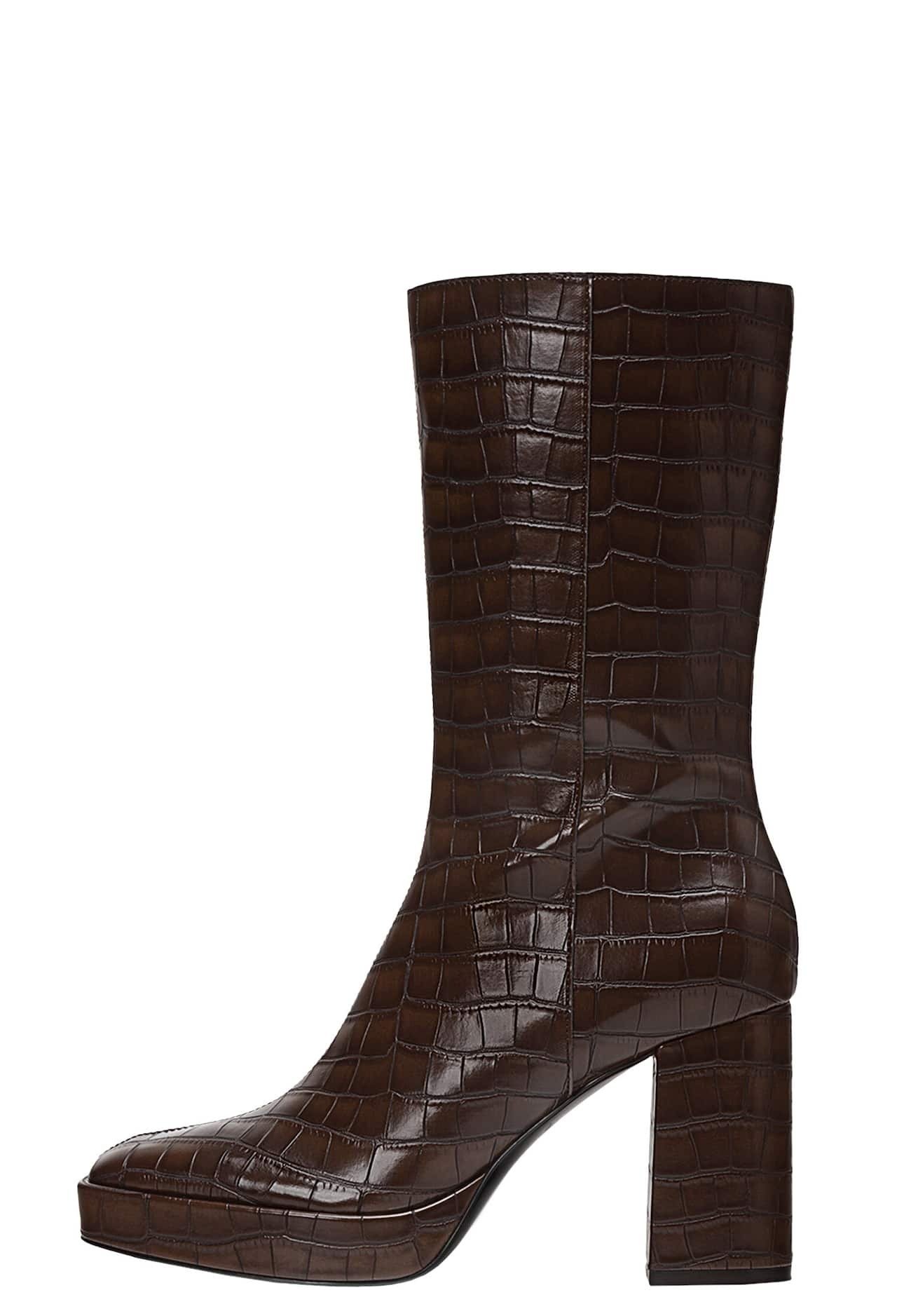 Bruine Laarzen met hoge hak online shop • ZALANDO • Ruim aanbod