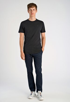 Lindbergh, LINDBERGH 3-PACK TEE WITH FLAG PRINT S/S - T-shirt basic - black