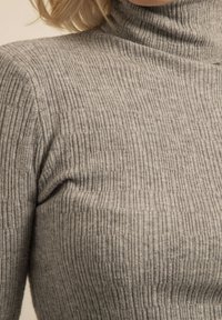 Dona x Lisa COL ROULÉ TEXTURÉ KILANIE - Pullover - gris