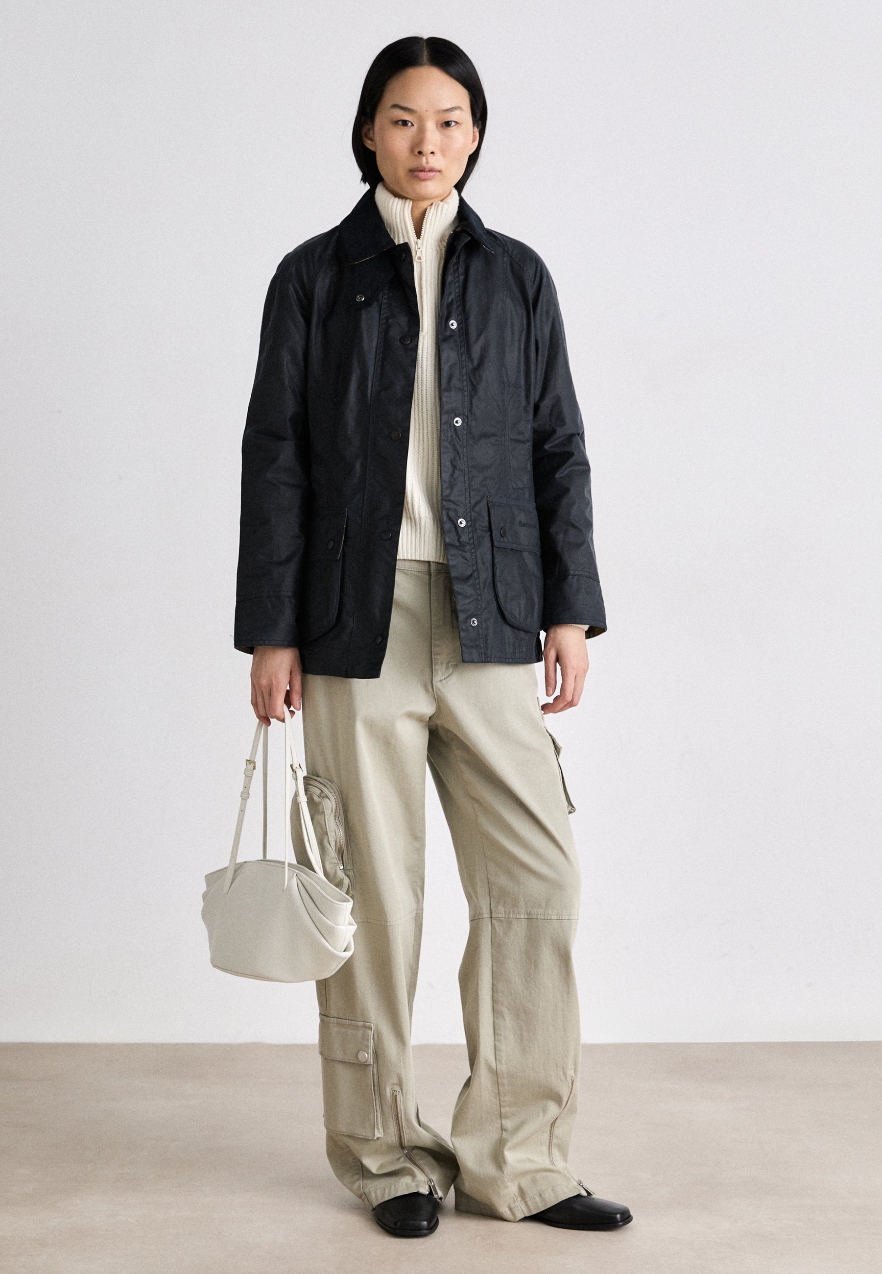 Barbour BEADNELL WAX JACKET - Jachetă subțire - navy/bleumarin