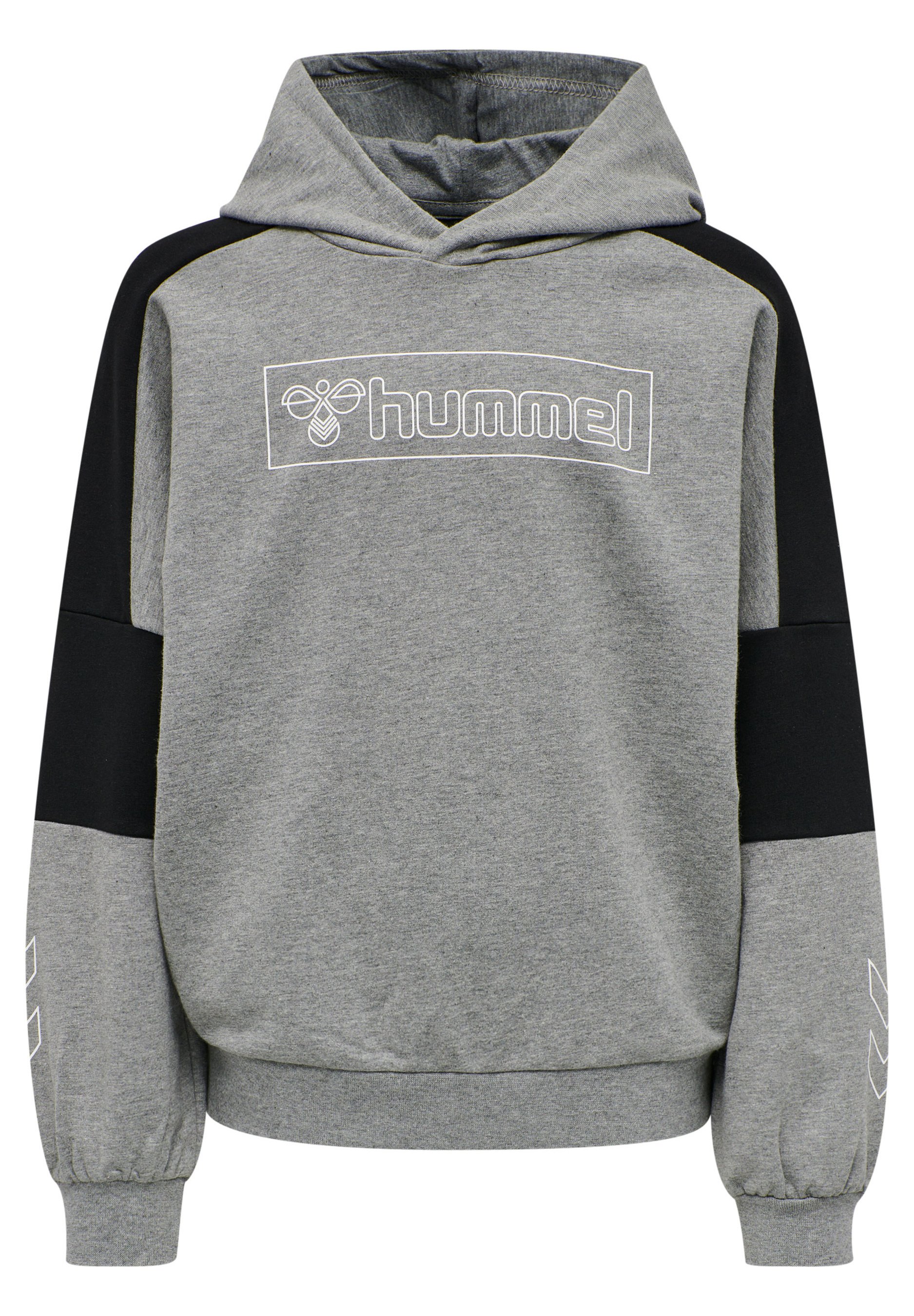 Hummel BOXLINE HOODIE UNISEX Felpa medium melange/grigio