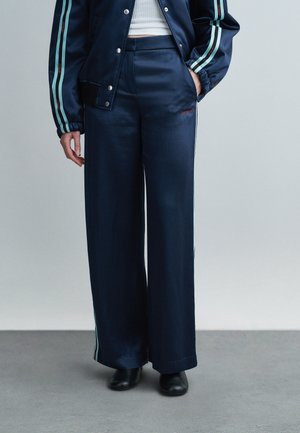 WIDE PANTS - Nohavice - dark blue