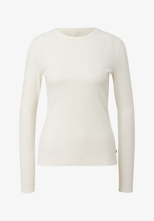 Ilga rankovė, raukšlėta viršutinė dalis kreminės spalvos. Yra apvali iškirptė ir siaura forma. Minkšta tekstūra su minimaliu siūlių skaičiumi. Etiketėje nurodyta dydis 'S'.