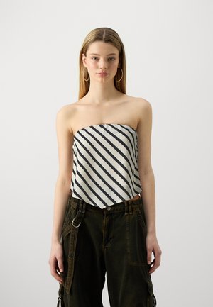 STRAPLESS  SCARF - Top - stripe