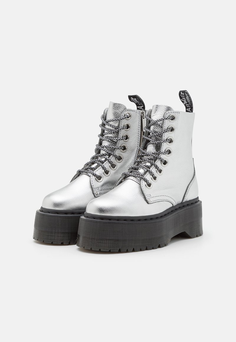 Dr. Martens JADON MAX - Plateaustiefelette - silver metallic 