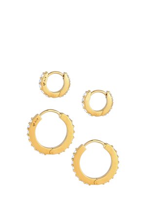SPARKLING BASIC SET - MIT KRISTALLEN VON SWAROVSKI® - Earrings - gold-coloured