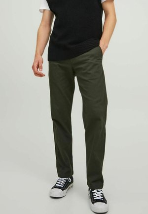 Pantalones chinos - dark green