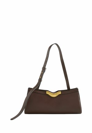 STRUCTURED SHOULDER - Ülerinna-kott - chocolate brown