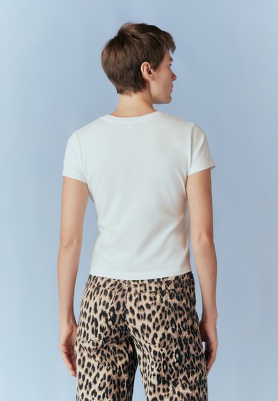 Agolde ADINE SHRUNKEN - T-shirt - bas - white