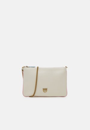 FLAT CLASSIC - Pochette - white/white/antique gold