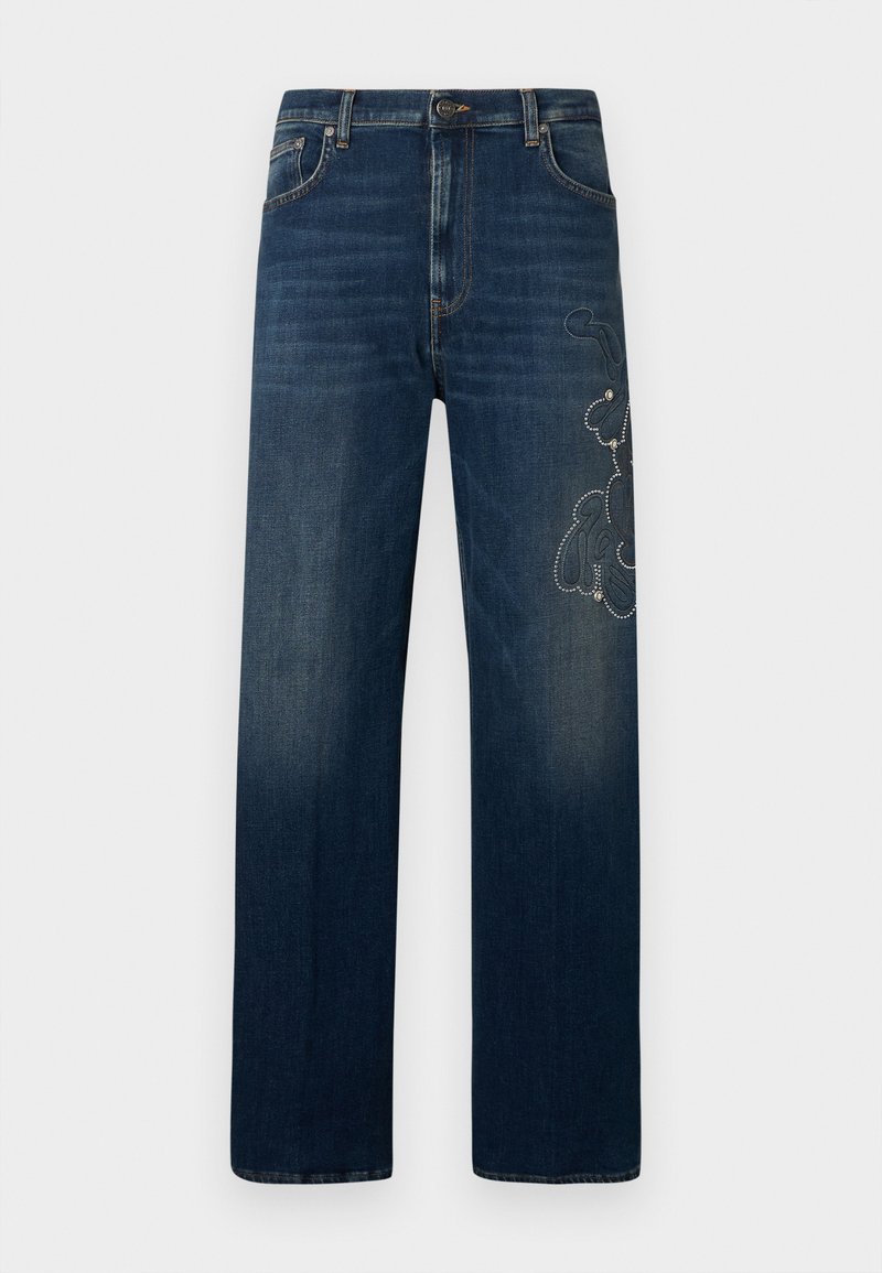 Dondup Wide leg blauw denim/bluedenim