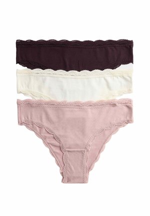 3PK BRAZILIAN KNICKERS - Slip - raisin