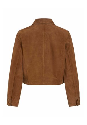 VILA, Veste en cuir - toffee