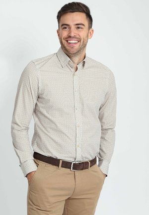 PRINT - Overhemd - beige