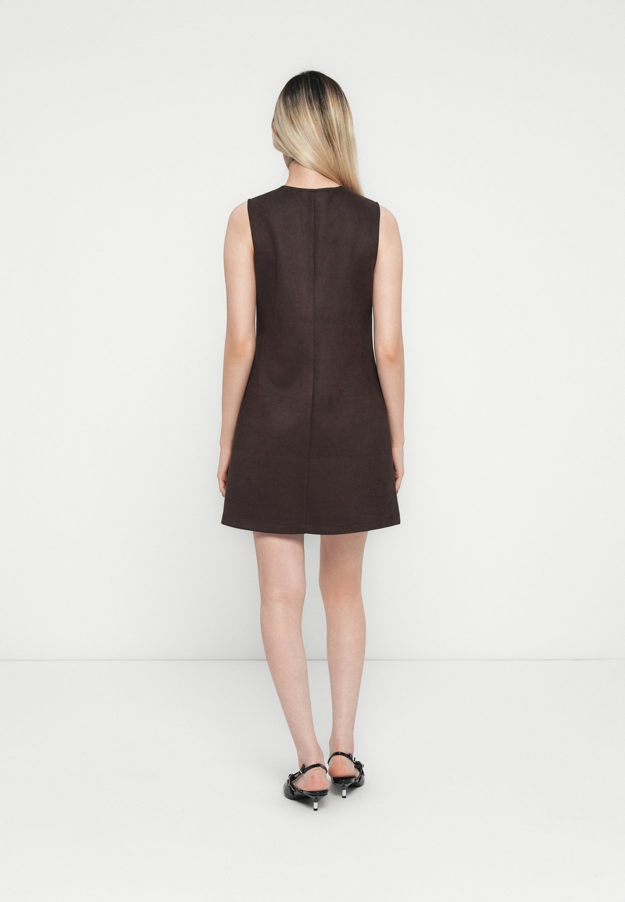 ONLYLVA LIFE FAUX SUEDE PINNY DRESS