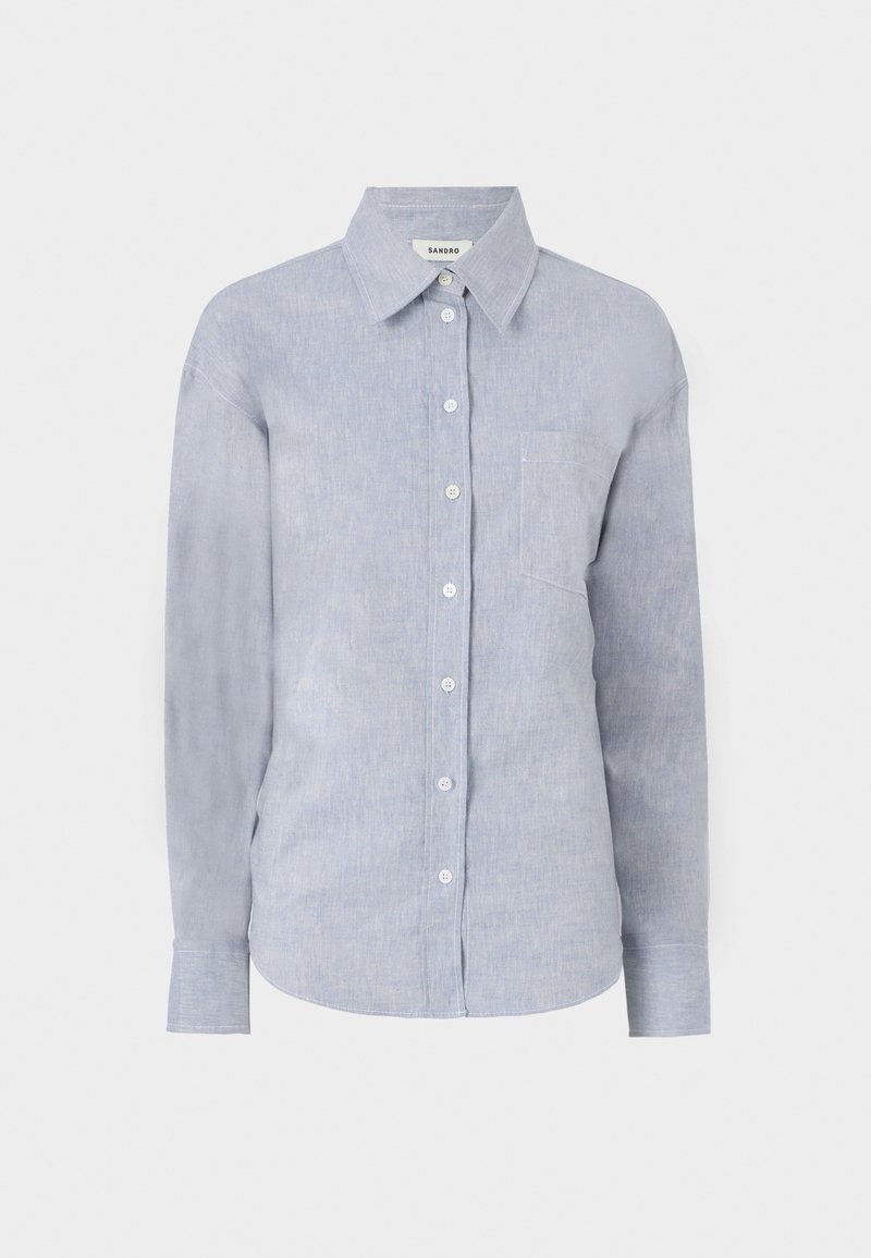 sandro Overhemdblouse lichtblauw