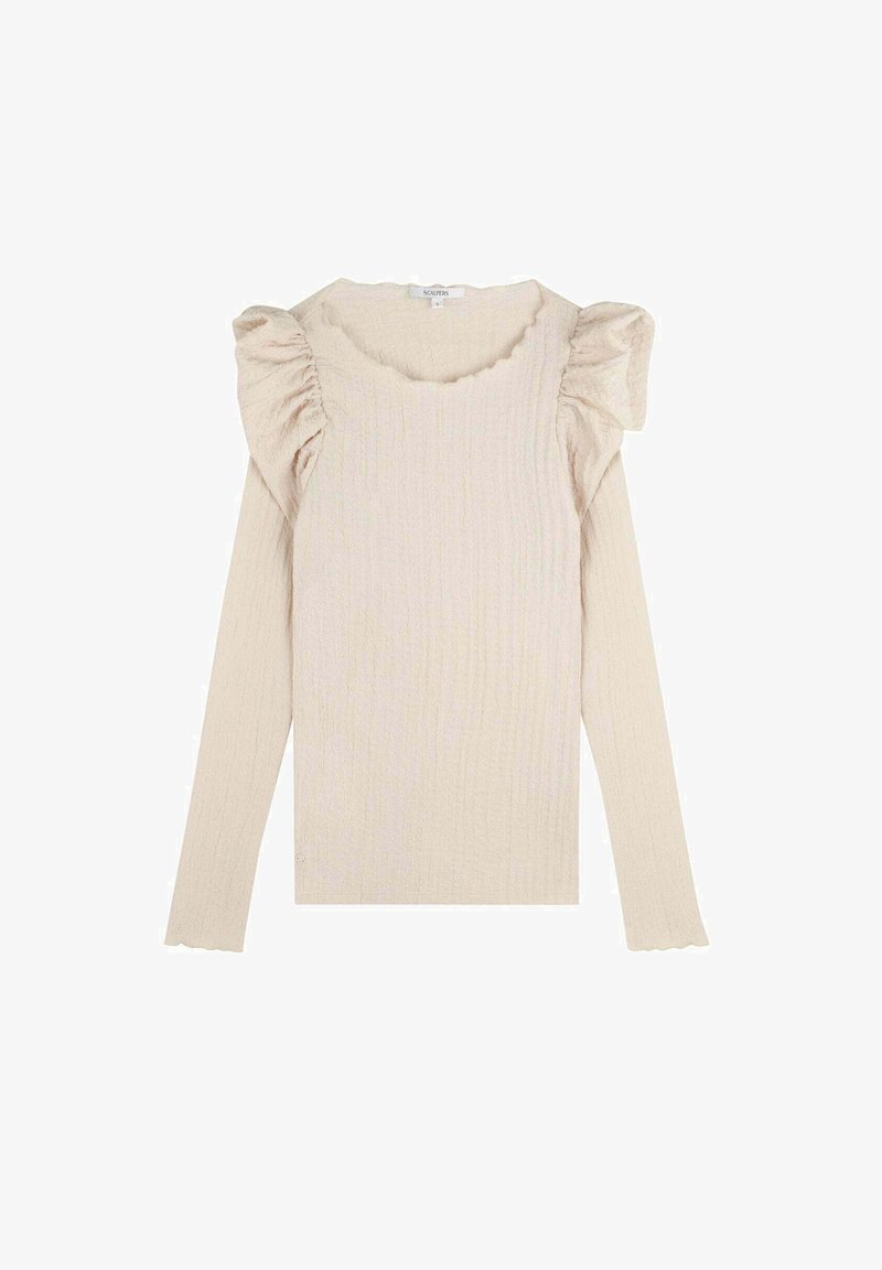 Scalpers WRINKLE PUFF LS - Long sleeved top - off white