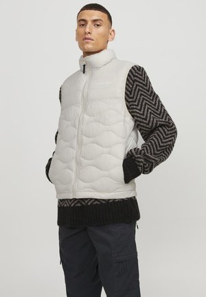 Jack & Jones JJENOAH BODYWARMER COLLAR - Smanicato - moonbeam