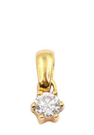 MUAU Schmuck GRIFF-FASSUNG - Anhänger - gelbgold