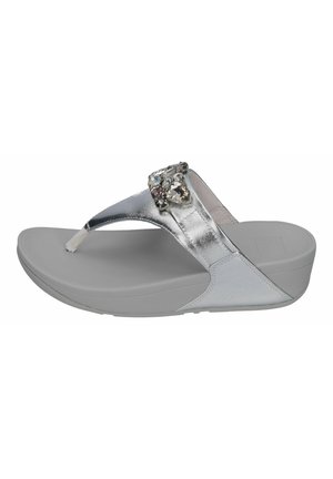 FitFlop ZEHENTRENNER LULU JEWEL DELUXE - Tongs - silver