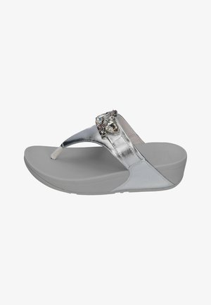 FitFlop, ZEHENTRENNER LULU JEWEL DELUXE - Sandales tongs - silver