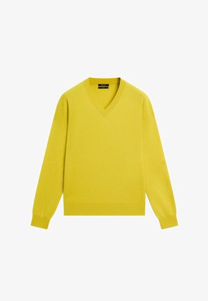 Massimo Dutti, 100% CASHMERE KNIT SWEATER - Maglione - yellow