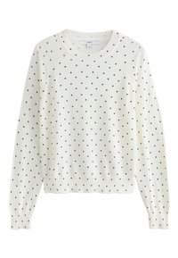 Ikke valgt, ecru heart polka dots