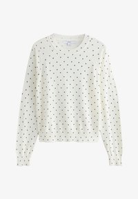 Ikke valgt, ecru heart polka dots