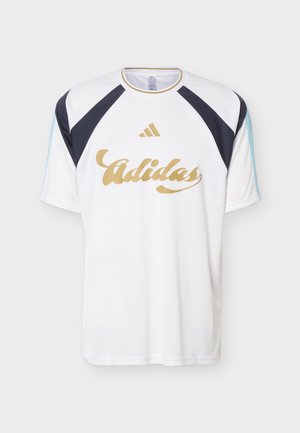adidas Sportswear, HOUSE OF TIRO NATIONS PACK TRACK TOP - Sport T-Shirt - white/night navy/icey blue/hazy beige