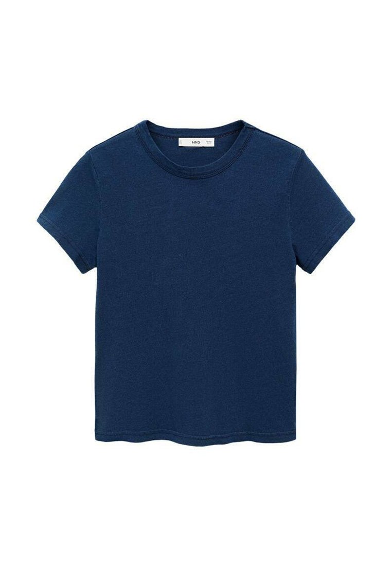 Mango T-shirt basic donkerblauw Mango T-shirt basic donkerblauw