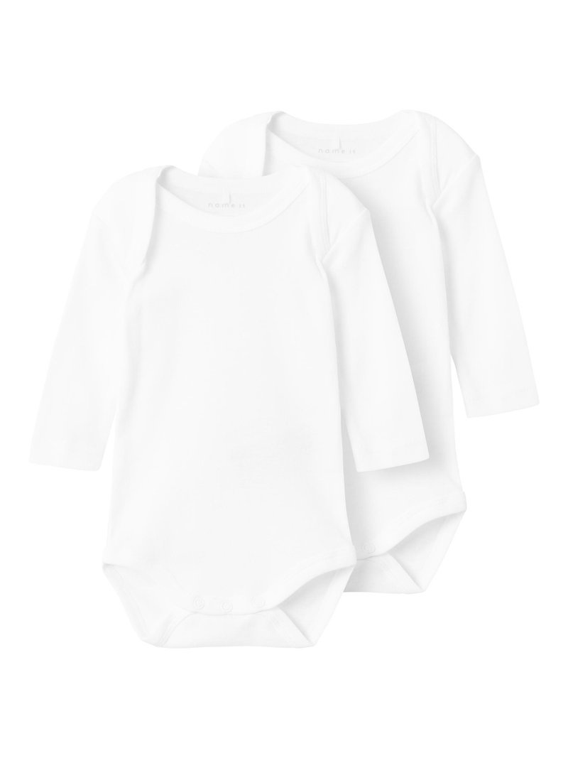 Name it - NBNBODY SOLID UNISEX 2 PACK - Bodi - bright white, Povečajte