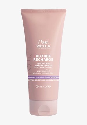 Tubka odżywki Wella Professionals Blonde Recharge z fioletowymi pigmentami, do włosów rozjaśnianych, chłodnych blond lub srebrnych, 200 ml.