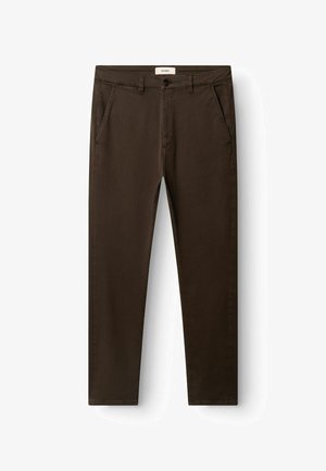 Gabba, PAUL K3280 DALE CHINO - Nohavice chinos - brown slate