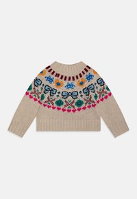 Molo GIMLASSI MOCKNECK JUMPER INTARSIA - Vesta - sand