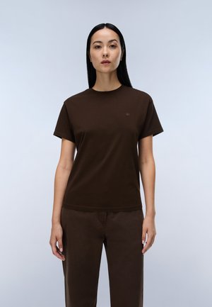 Napapijri AURORA SS - T-shirts basic - dark brown