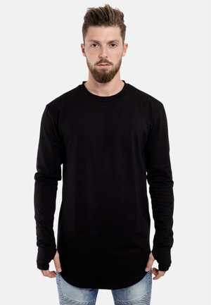 ROUND - Long sleeved top - schwarz