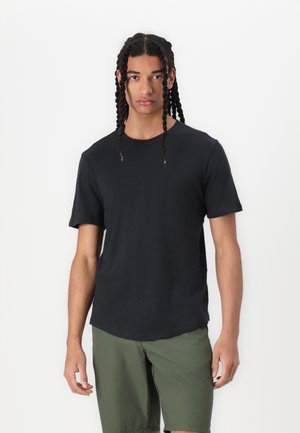 GAP LIVED CURVED HEM - T-shirt basique - moonless night