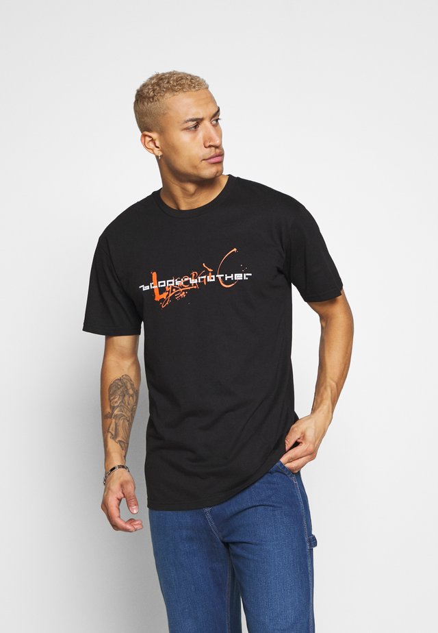 T-shirt con stampa - black