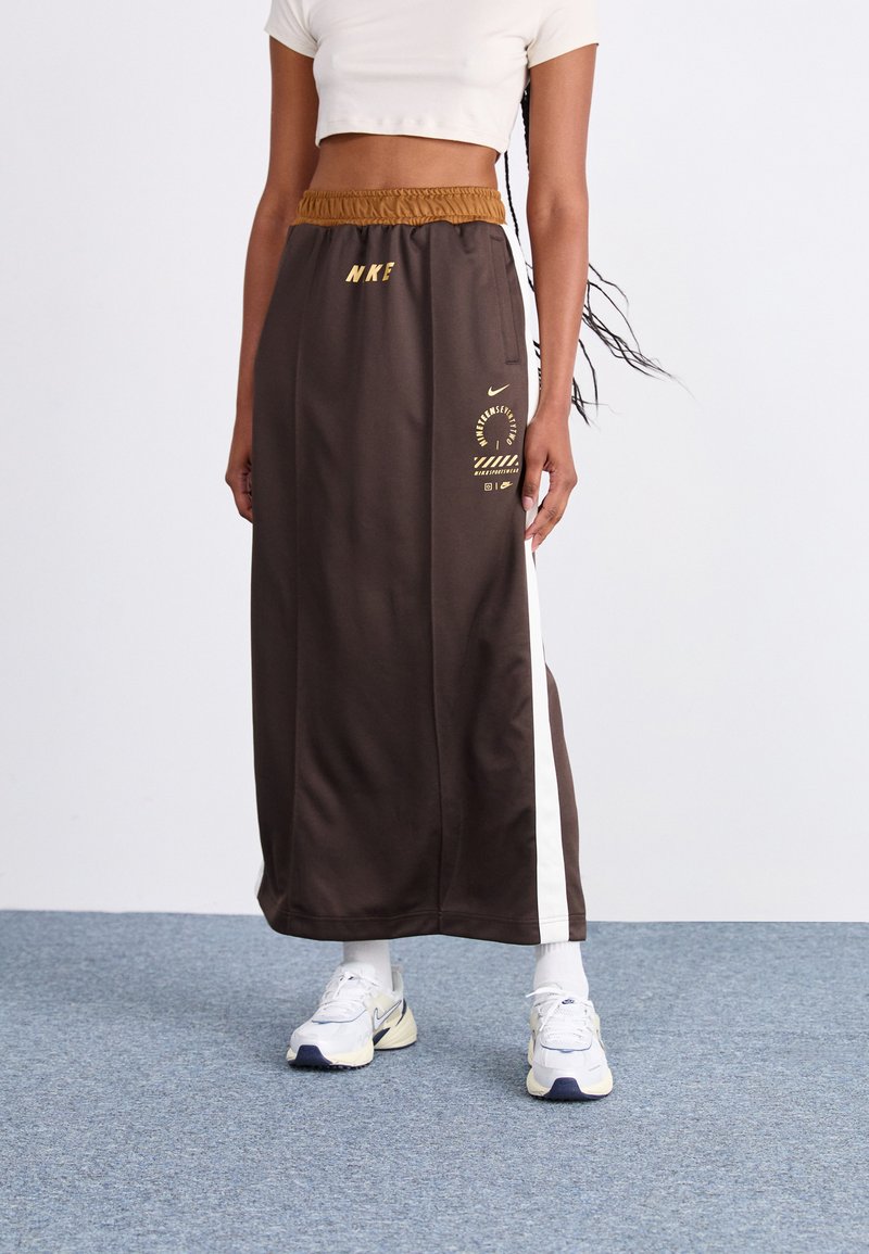 Nike Sportswear Maxiszoknya - velvet brown/light british tan
