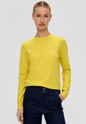 Strickpullover - gelb