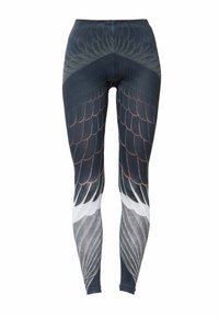 DUE. VULTURE - Tamprės – kelnės - mottled dark grey/ brown