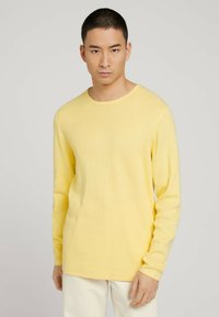 TOM TAILOR DENIM Strickpullover - pale banana yellow