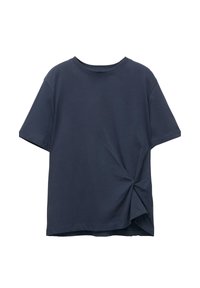 WAIST KNOT - T-Shirt print - dark blue denim