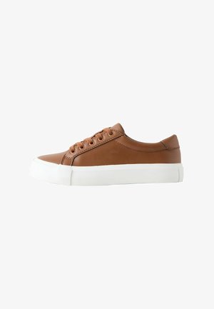 Next, STANDARD FIT LACE-UP SMART - Sneakers - tan brown