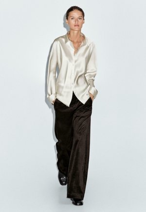 Pantaloni - mottled dark brown