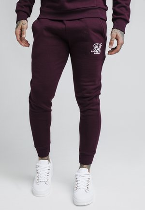 MUSCLE FIT - Träningsbyxor - burgundy