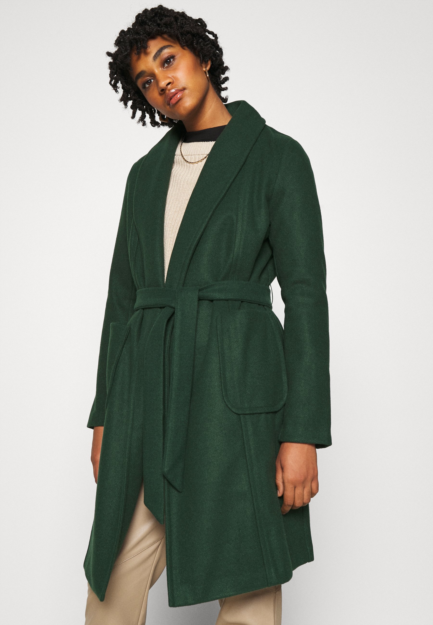 Vila VITULIP COAT Kåpe frakk pine grovemørkegrønn Vila Kåpe frakk pine grove Zalando.no