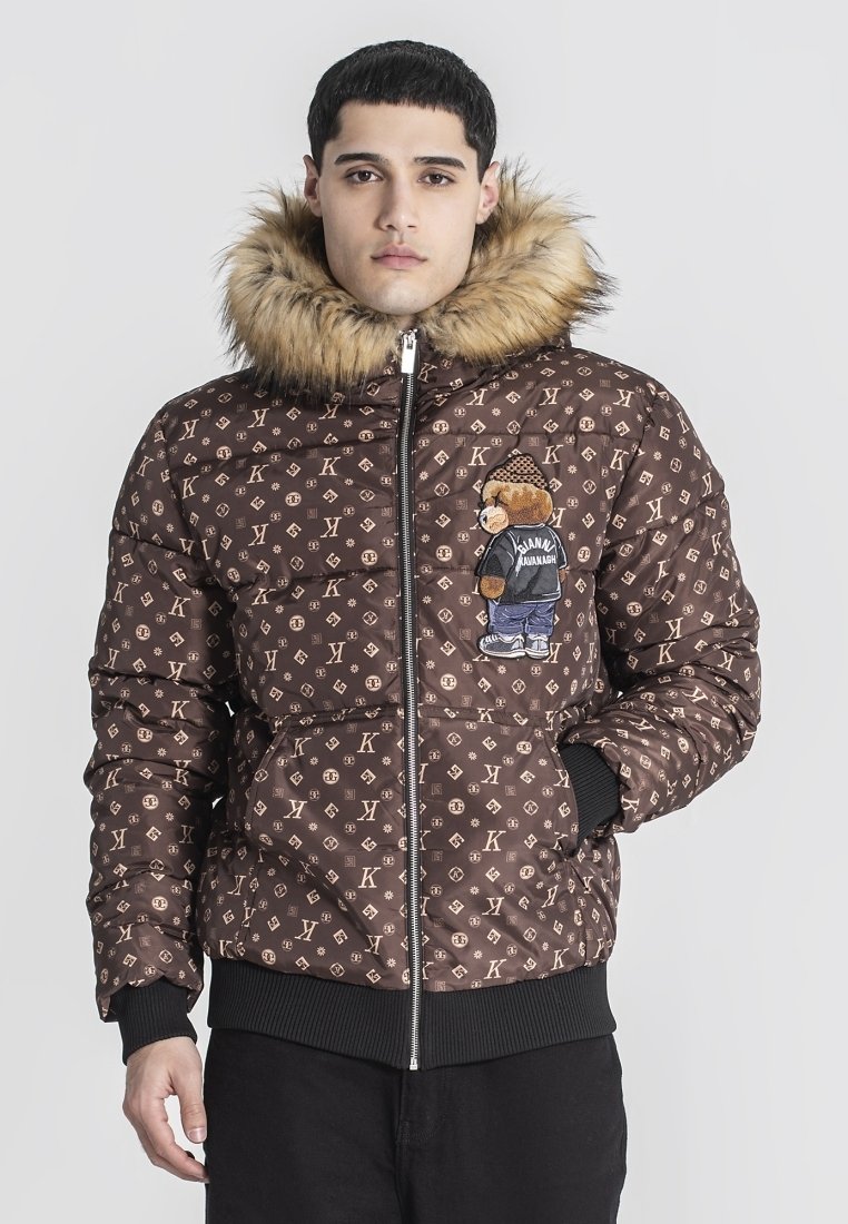 Gianni Kavanagh PUFFER LOGOMANIA BEAR - Winter jacket - brown