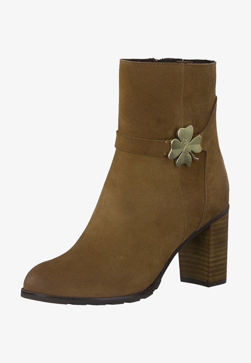 Marco Tozzi Cowboy-/Bikerstiefelette - cognac