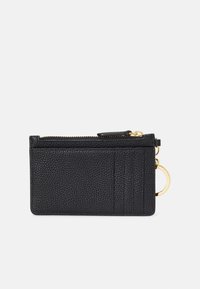 Lauren Ralph Lauren PEBBLED LEATHER ZIP CARD CASE - Maks - black